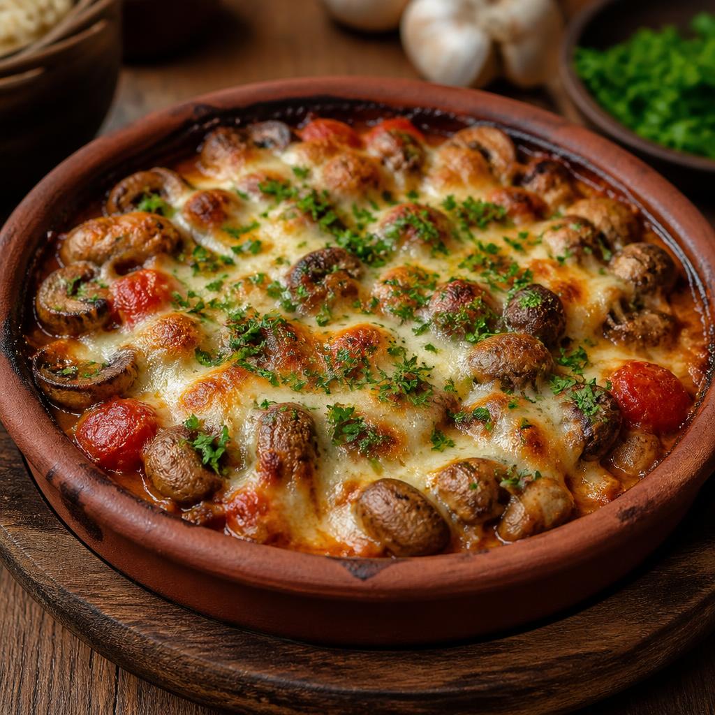 Fırında Güveç Mantar