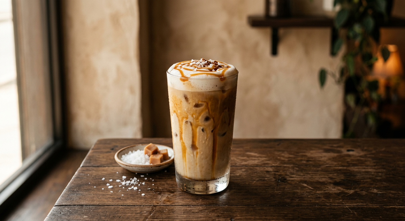 Iced Salted Caramel Latte