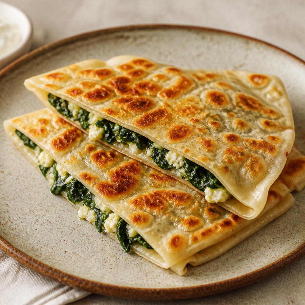 Ispanaklı Peynirli Gözleme