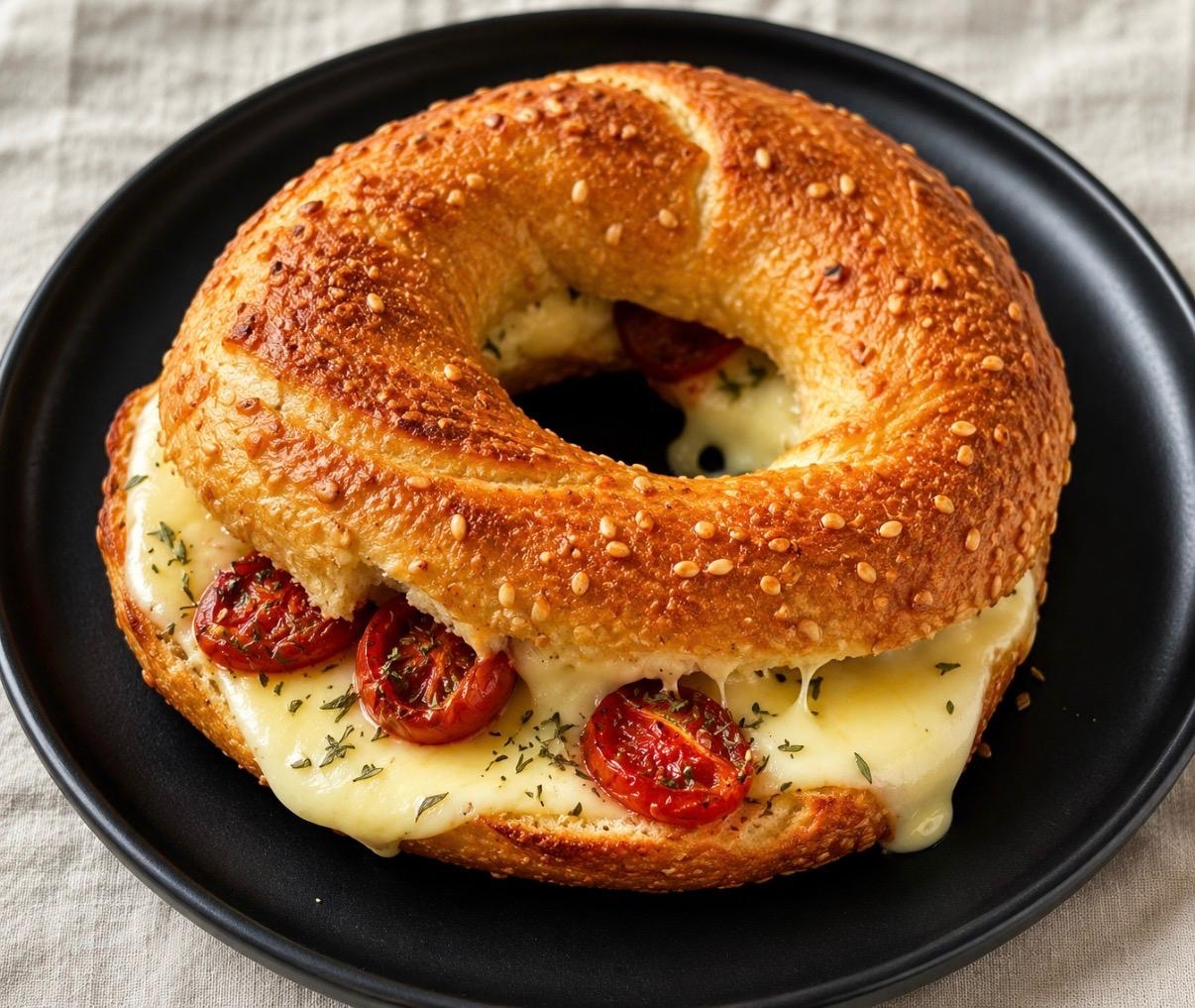 Kaşarlı Kekikli Simit Tost