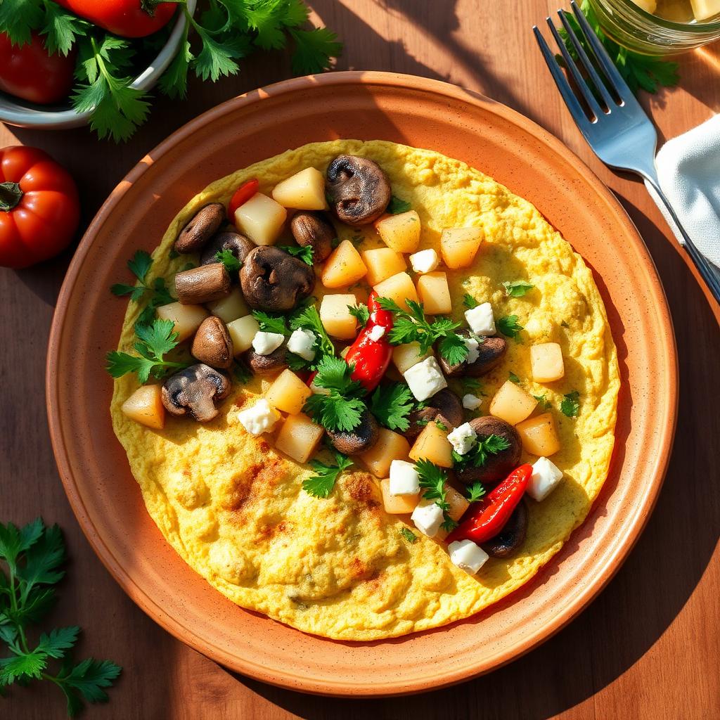Sebzeli Omlet
